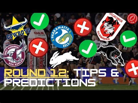 Nrl Round Tips Predictions Youtube