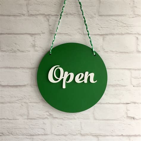 Open closed sign double sided sign reclaimed wood open closed sign ...