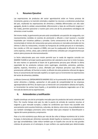 Informe de misión Expoalimentos Madrid 2011 Agro PDF