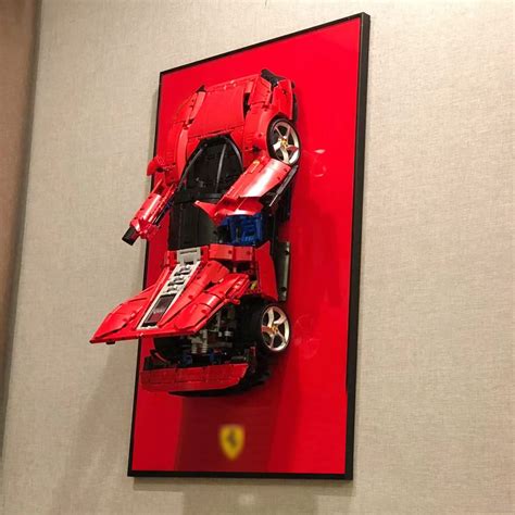 ILuane Display Wallboard For Lego Technic Ferrari Daytona SP3 42143