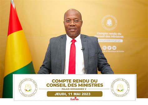 Compte Rendu Du Conseil Des Ministres Gouv