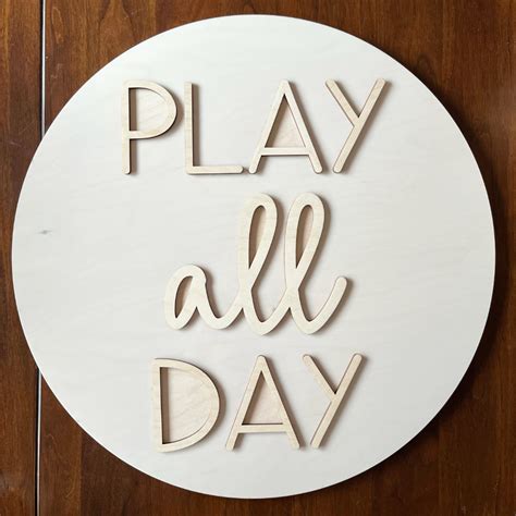 Diy Play All Day Sign In Playroom