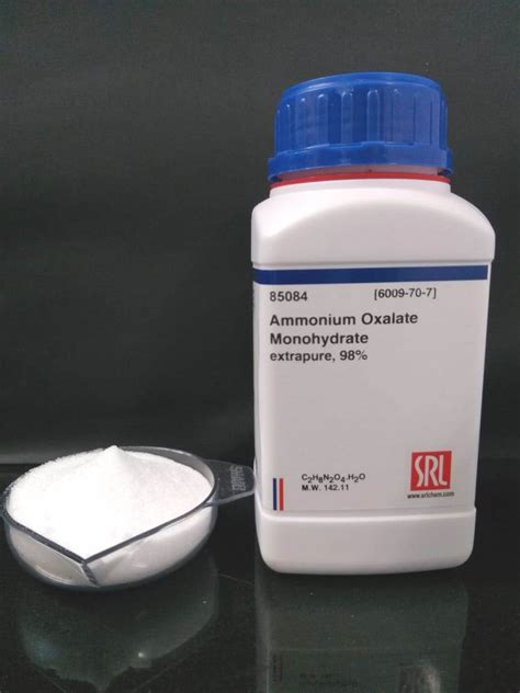 Ammonium Oxalate Monohydrate Extrapure 98 Inorganic Salts Reagents For Analysis Extrapure