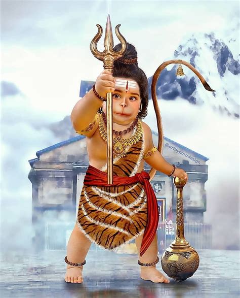 Shiv Hanuman Kedarnath Mahadev Aj3141aj Mahakal Hd Phone