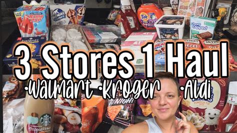 3 Stores 1 Haul 🛒 Grocery Haul - YouTube