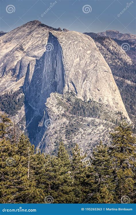 Half Dome View From Glacier Point Yosemite National Park Stock Image