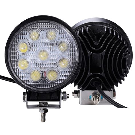 Felji Pcs W Round Flood Work Light Bar Fog Driving Lamp Truck