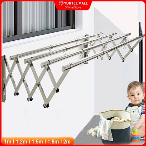 COD 3 4 5 Bar Sampayan Stainless Foldable Clothes Rack Heavy Duty