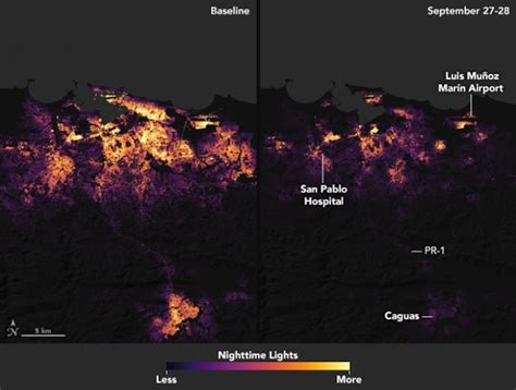 Dramatic Nasa Satellite Maps Reveal Loss Of Power In Puerto Rico