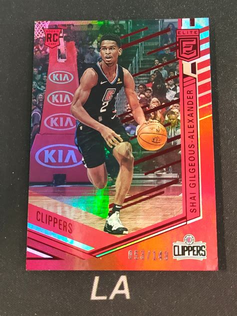 LA拍卖2018 19 Panini Chronicles Shai Gilgeous Alexander 编年史 杜蕾斯精英 新秀RC