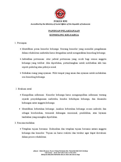 Panduan Konseling Keluarga | PDF