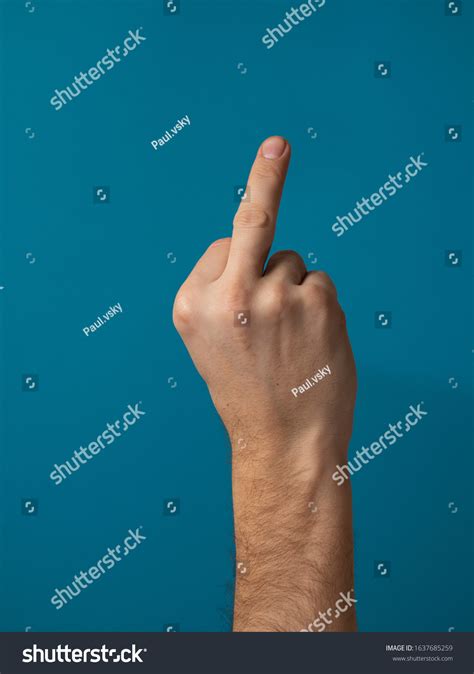 Middle Finger Offensive Gesture Fuck You Stock Photo Shutterstock