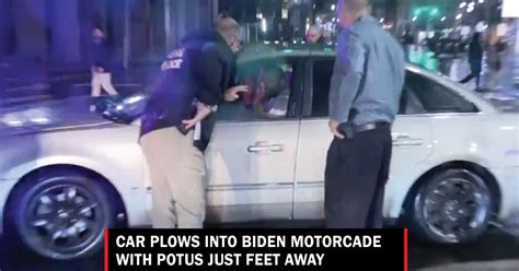 Car Plows Into Biden Motorcade With Potus Just Feet Away Lynnwood Times