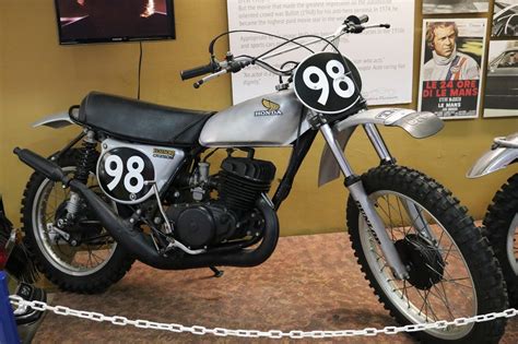 Oldmotodude Steve Mcqueen S Honda Cr M Elsinore On Display At