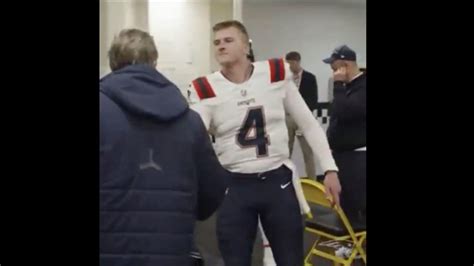 Video Of Bailey Zappes Interaction With Bill Belichick Goes Viral