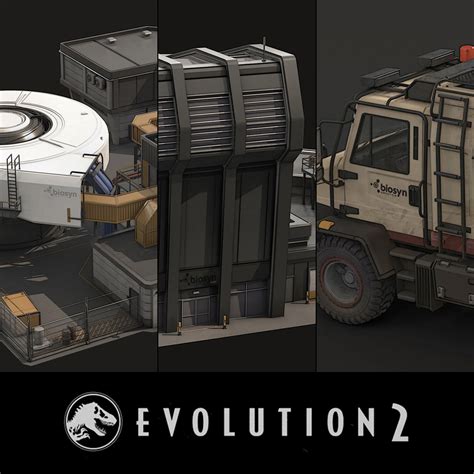 Artstation Jurassic World Evolution 2 Biosyn Expansion Building