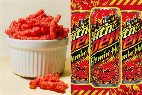 Flamin Hot Mountain Dew Reviews For US Cheetos Fizzy Drink Are Wild