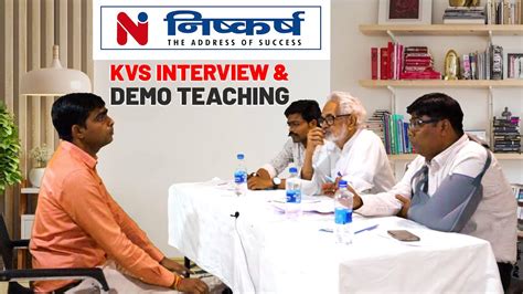 KVS Mock Interview Demo Teaching interview ऐस द prt tgt pgt