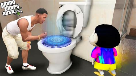 Franklin Shinchan Found A New Secret Toilet Bunker In GTA 5 YouTube