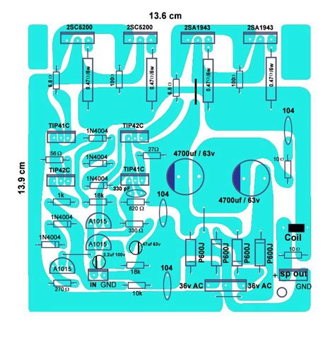 C A Amplifier Circuit Diagram A C Power Ampl