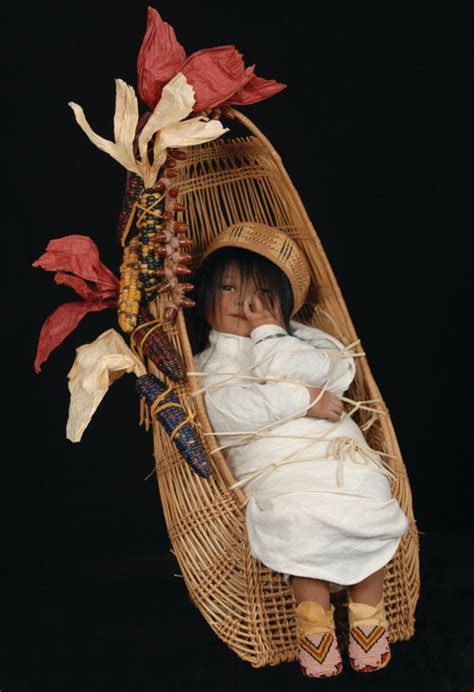 Hupayurok Native American Original Cradle Board Baby