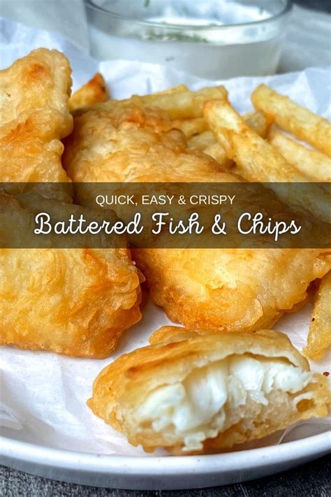 Quick Easy Battered Fish Chips Crispy Flaky Fish Recipe Without