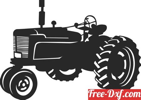 Download Vintage Tractor Retro Cliparts Dxf 8y9tp High Quality Fr