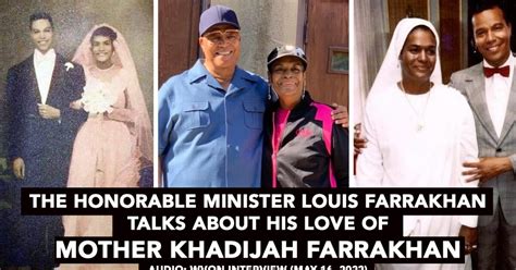 Minister Farrakhan speaks on his love of Mother Khadijah Farrakhan ...