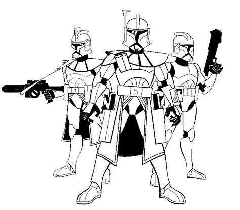 Coloriage Clone Wars Clones 9