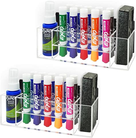 Amazon Viefantaisie Acrylic Magnetic Dry Erase Marker Holder