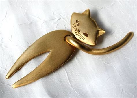 Vintage Jj Cat Brooch Etsy Cat Brooch Brooch Cats