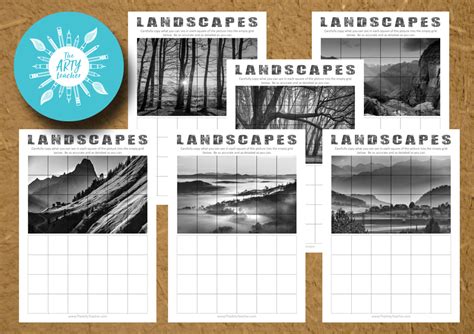 Landscape Grid Drawings - The Arty Teacher