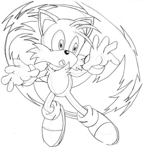 Sonic And Tails Flying Coloring Pages Sketch Coloring Page