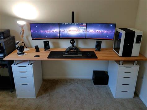 「dual Monitor Desk Office」の画像検索結果 Escritorios Gaming Muebles Para Pc Muebles Para Computadora