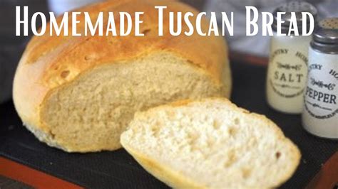 Tuscan Bread No Salt Homemade Bread Youtube