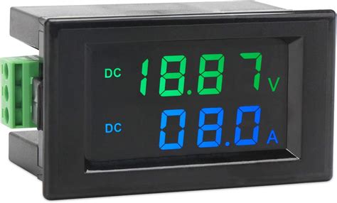 Volt Amp Meter Droking Dc 0 200v 10a Digital Multimeter Lcd Dual Display Panel Voltmeter