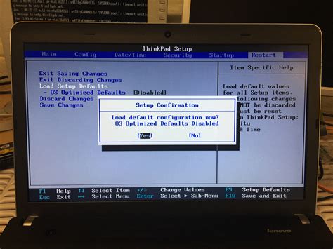 Resetting Lenovo BIOS Settings Surftec Ltd