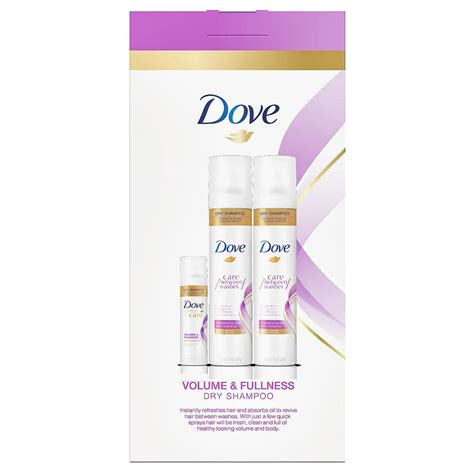 Dove Dry Shampoo Volume And Freshness With Bonus Travel Size 73 Oz 2 Pk