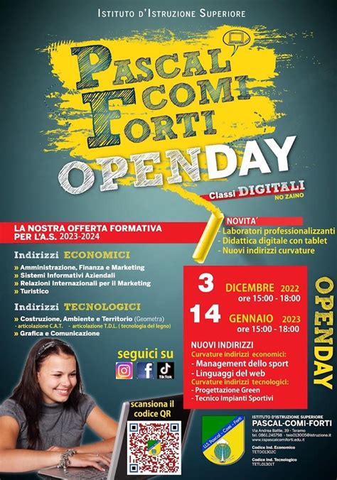 Certa Stampa OGGI L OPEN DAY AL PASCAL COMI FORTI COMPETENZE