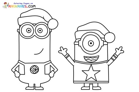 Disegni Di Natale Minion Da Colorare