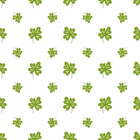 Premium Vector Four Leaf Clover Pattern Seamless Fortune Clover Background Luck Print Textiles