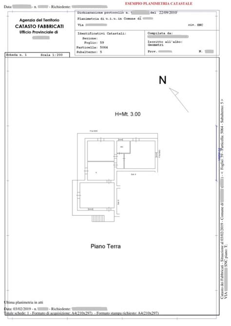 Planimetria Catastale Studio Tecnico Dott Giuseppe Varoncelli