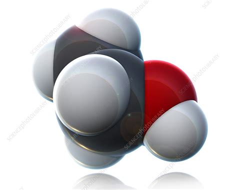 Ethanol Molecular Model, illustration - Stock Image - F031/7599 ...