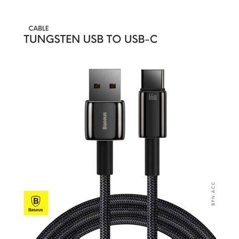 Jual Baseus Tungsten Gold Fast Charging Data Cable Usb To Type C 66w Shopee Indonesia