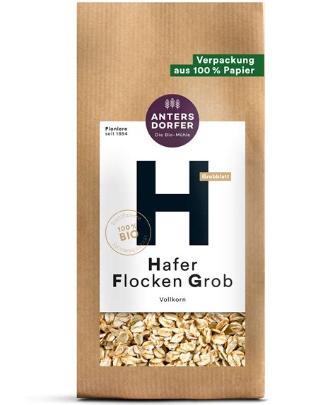 Bio Haferflocken Grob Vollkorn