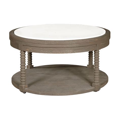 Pulaski Furniture Pulaski Accents P301 Acc K1 Transitional Round Coffee Table With Marble Top