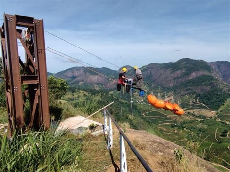 V Deo Drone Mostra Descida Da Maior Tirolesa Da Am Rica Latina Es