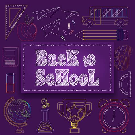 Back To School Sign 671225 Vector Art At Vecteezy