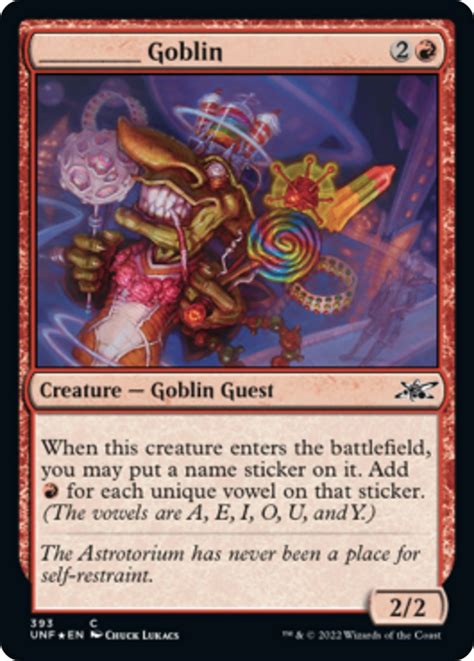 Goblin Galaxy Foil Unfinity Magic The Gathering