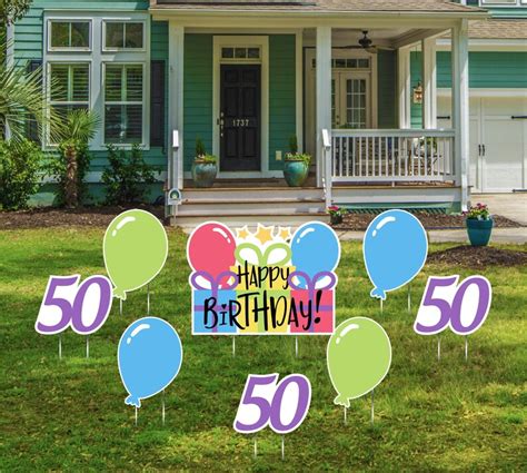 Happy Birthday Lawn Signs Yard Signs Outdoor Lawn Etsy